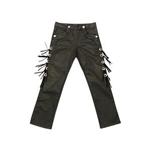 Isabel Marant Black Coated Jeans Leather Fringe Western 36 US 4